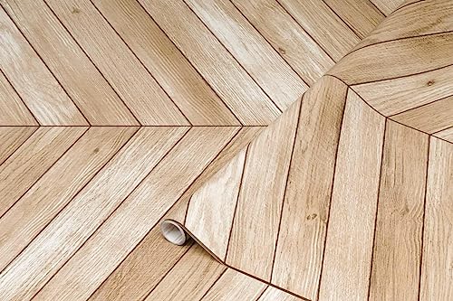 d-c-fix Peel and Stick Contact Paper Chevron Wood Grain Self-Adhesive Film Waterproof & Removable Wallpaper Decorative Vinyl for Kitchen, Countertops, Cabinets 26.5