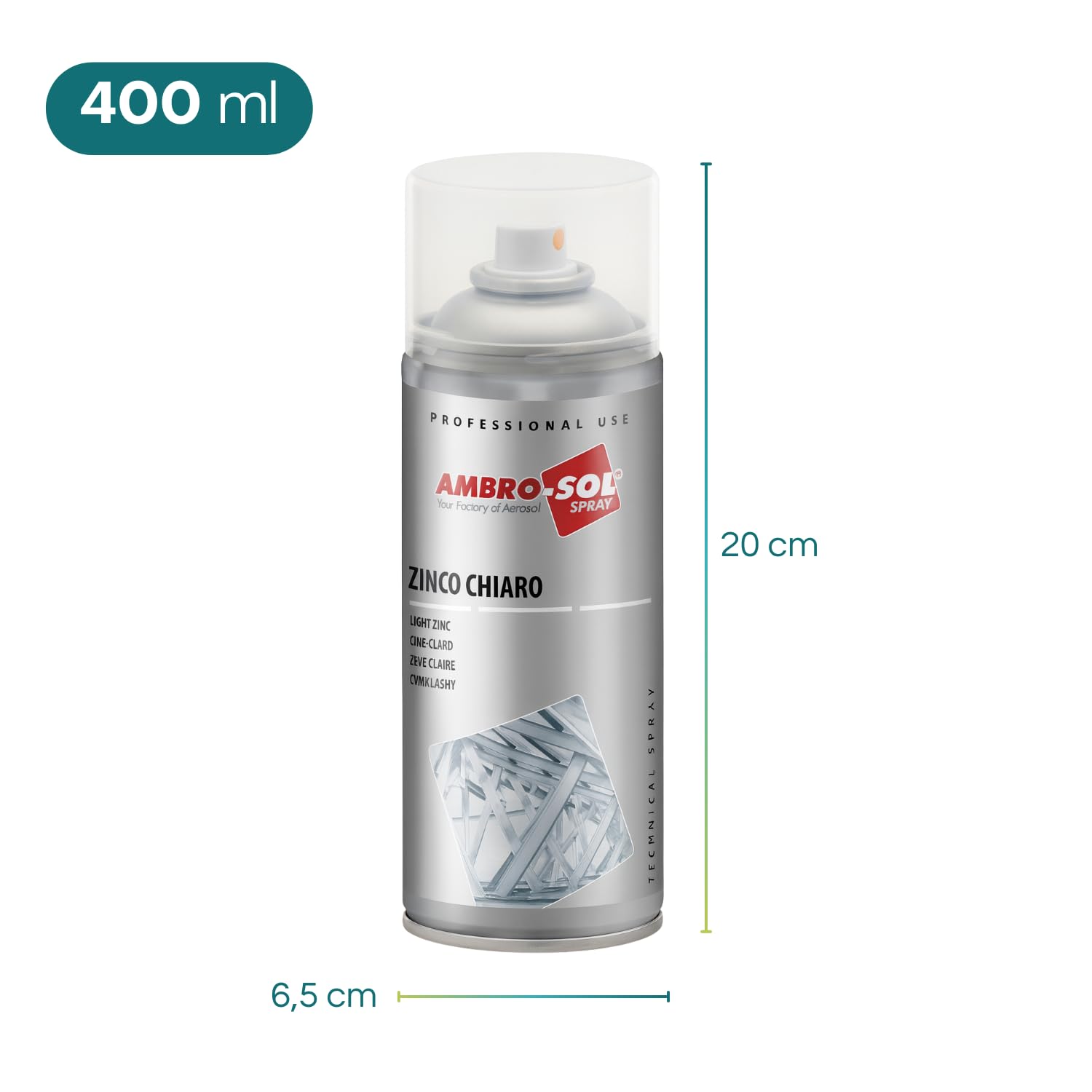 Rostio, 5 Spray Professionale Per Zinco, Primer Per Zinco, Rivestimento
