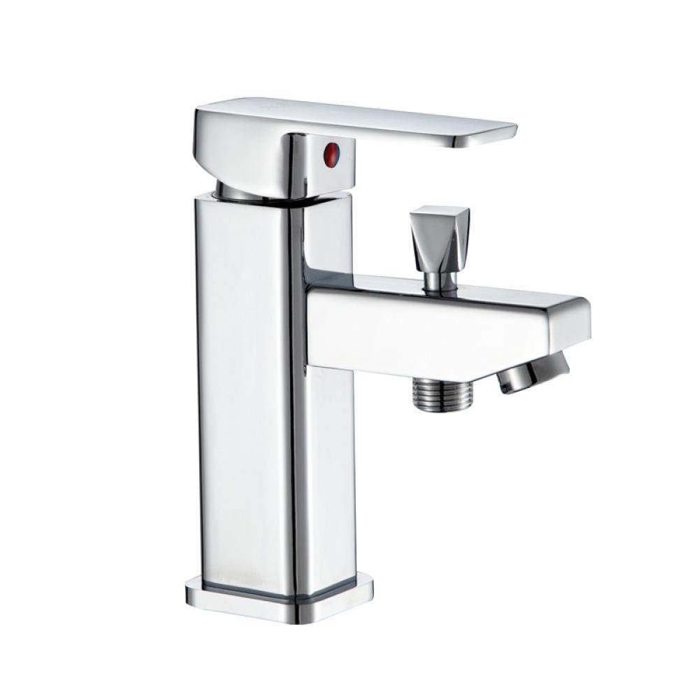 Rubinetto Miscelatore Bidet Monoforo Design Tradizionale Finura Bianca e Cromata con Maniglie a Croce - Elizabeth