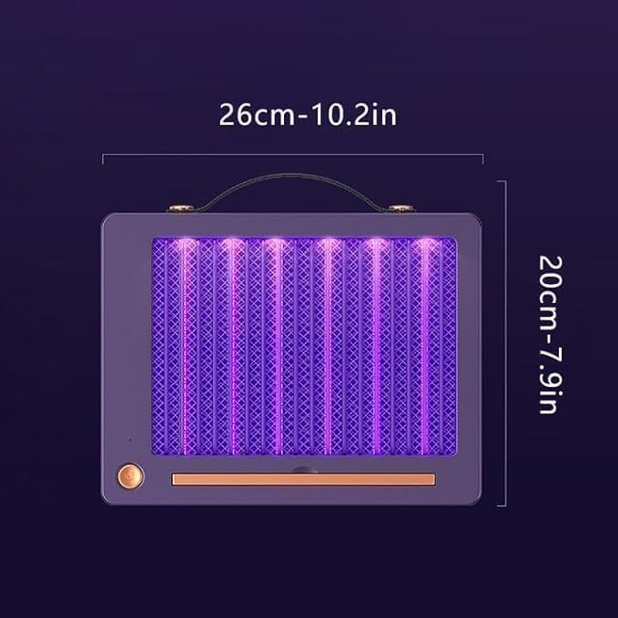 Image of Electric Mosquito Killer, Fly Insect Killer Machine, Insect Bug Zapper,Fly Catcher and Trap Killer LED Lamp for Restaurants,Home,Office,Bedroom-Rechargeable Night Lamp (White-Aspect)