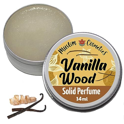 Vanilla SOLID perfume/Deodar Cedarwood/Velvety vanilla bourbon fragrance/Halal perfume/Vegan // Made in Canada – Muslim Cosmetics – Vanilla wood 0.5oz / 14ml