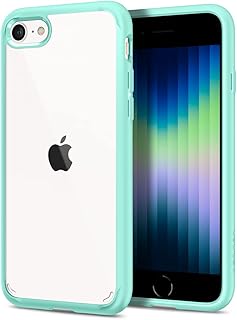 Spigen iPhone SE3 SE2 【第3/2世代】 ケース iPhone7/8用 ケース クリア 耐衝撃 黄変防止 ワイヤレス充電対応 2重構造 米軍MIL規格取得 すり傷防止 ウルトラ・ハイブリッド 042CS20925 (ミント)
