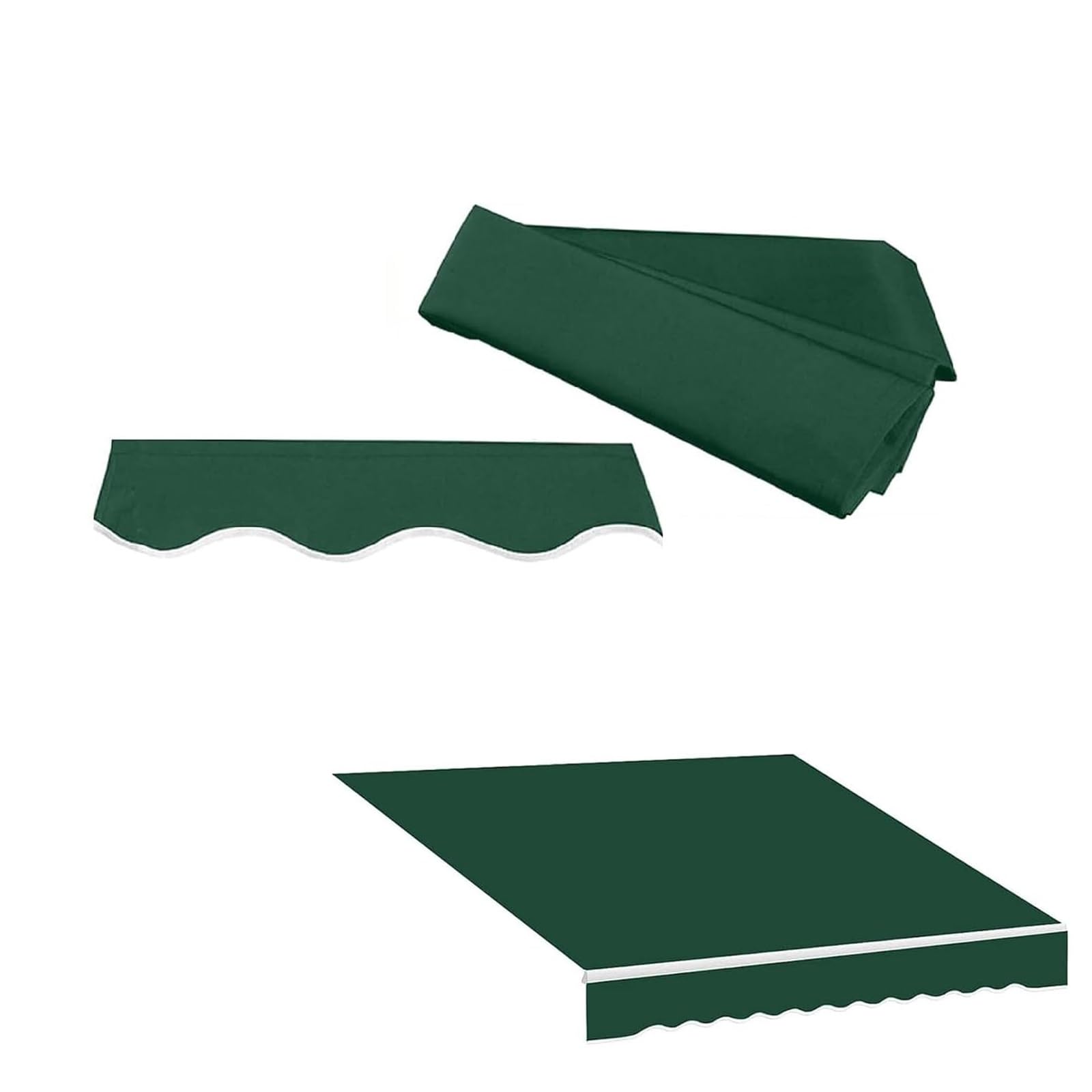 Tela de repuesto para toldo impermeable de poliéster resistente para terraza y patio