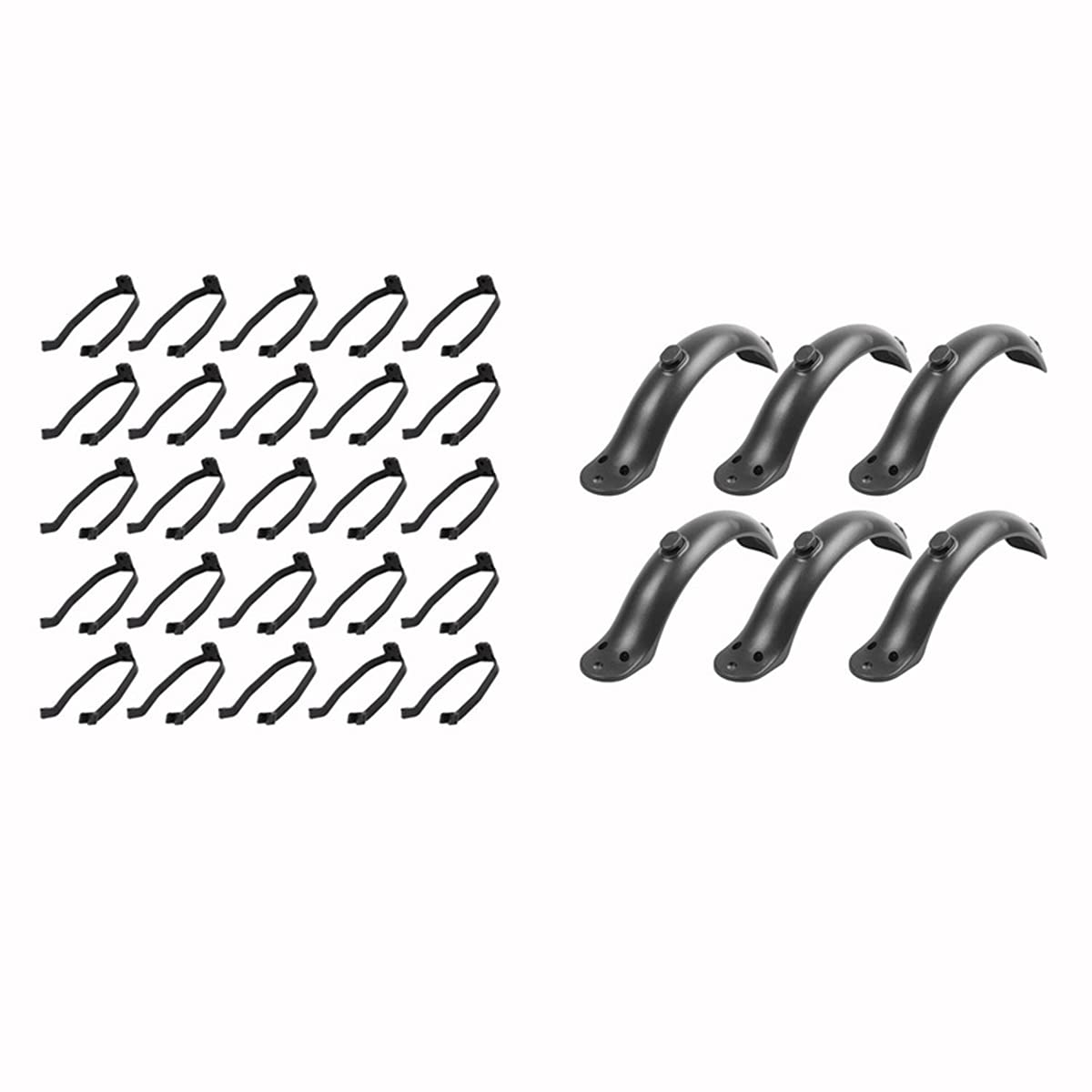 ZTBH Barras de Pegamento termofusible 25 PCS Soporte Trasero Soporte rígido con, 6pcs guardabosques Trasero Derretir la Barra de Pegamento