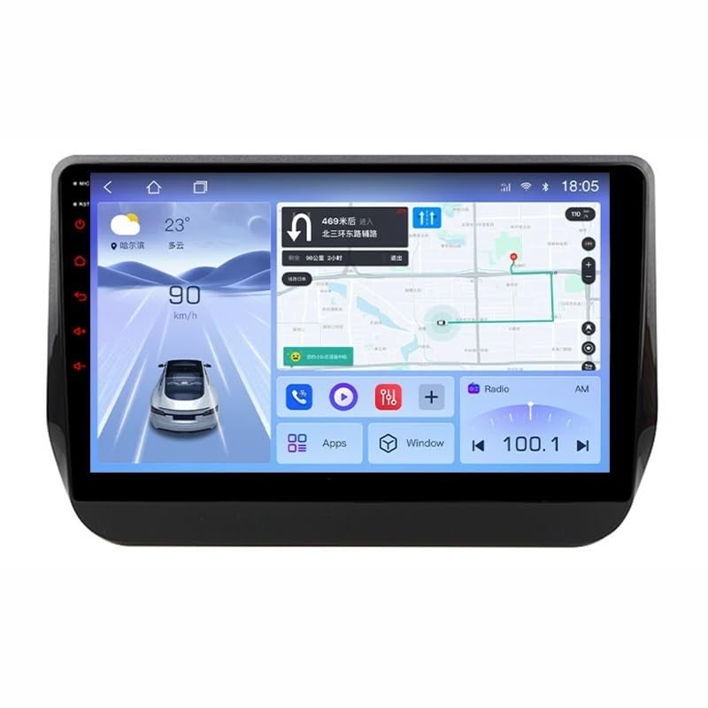 Android 15.0 Radio Coche con Pantalla Táctil 9 Pulgadas para Hyundai Grand Starex H1 2017-2018 Navegación GPS Control del Volante Mandos Volante Bluetooth(HM609 8 Core 4G+WiFi 6+128GB)