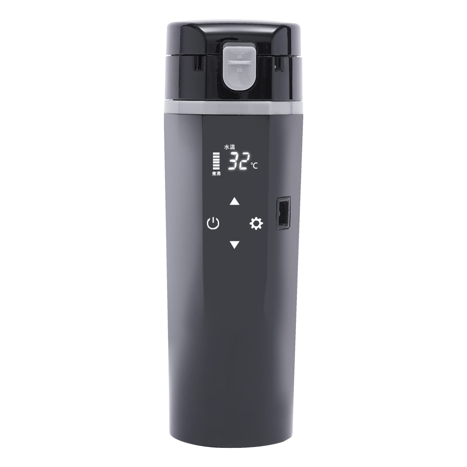 Tazza dell'acqua riscaldata da 12 V, 24 V, bollitore elettrico per auto/camion, 500 ml, con fodera in acciaio inox 304