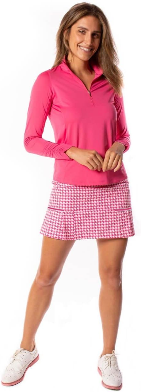 GOLFTINI 17.5" Golf Skort with Undershorts, Pockets & Zip Waist