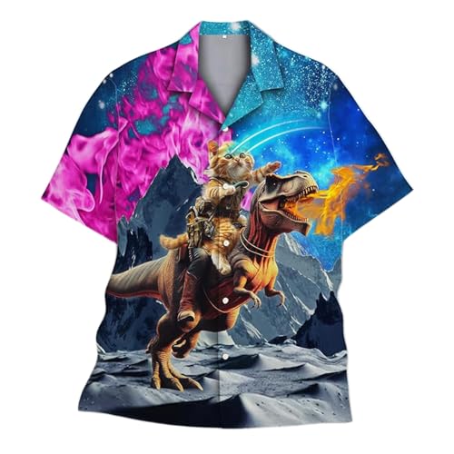 Polo blanc motif floral et chemise hawaienne homme en mélange de coton