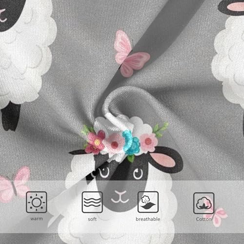 Funny Girls Underwear Toddlers 2t Cotton Little Girl Panties Cute White Sheep Floral Butterflies Kids Undies Briefs3