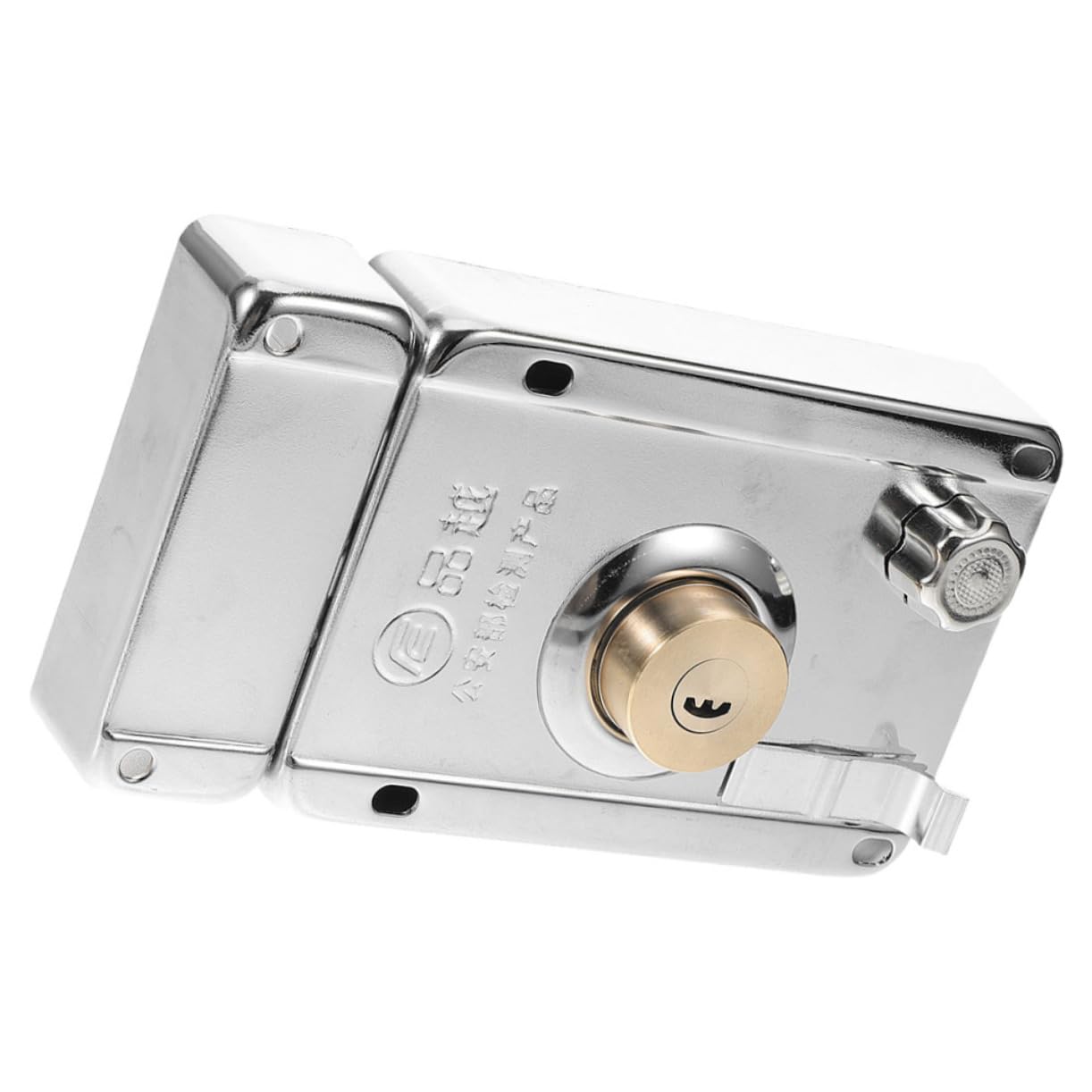 Serrure de porte inoxydable avec pêne dormant en acier brossé de haute finition