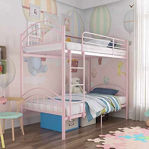 METALMASTER Twin Loft Single Metal Bunk Bed, Space Saving Design ...