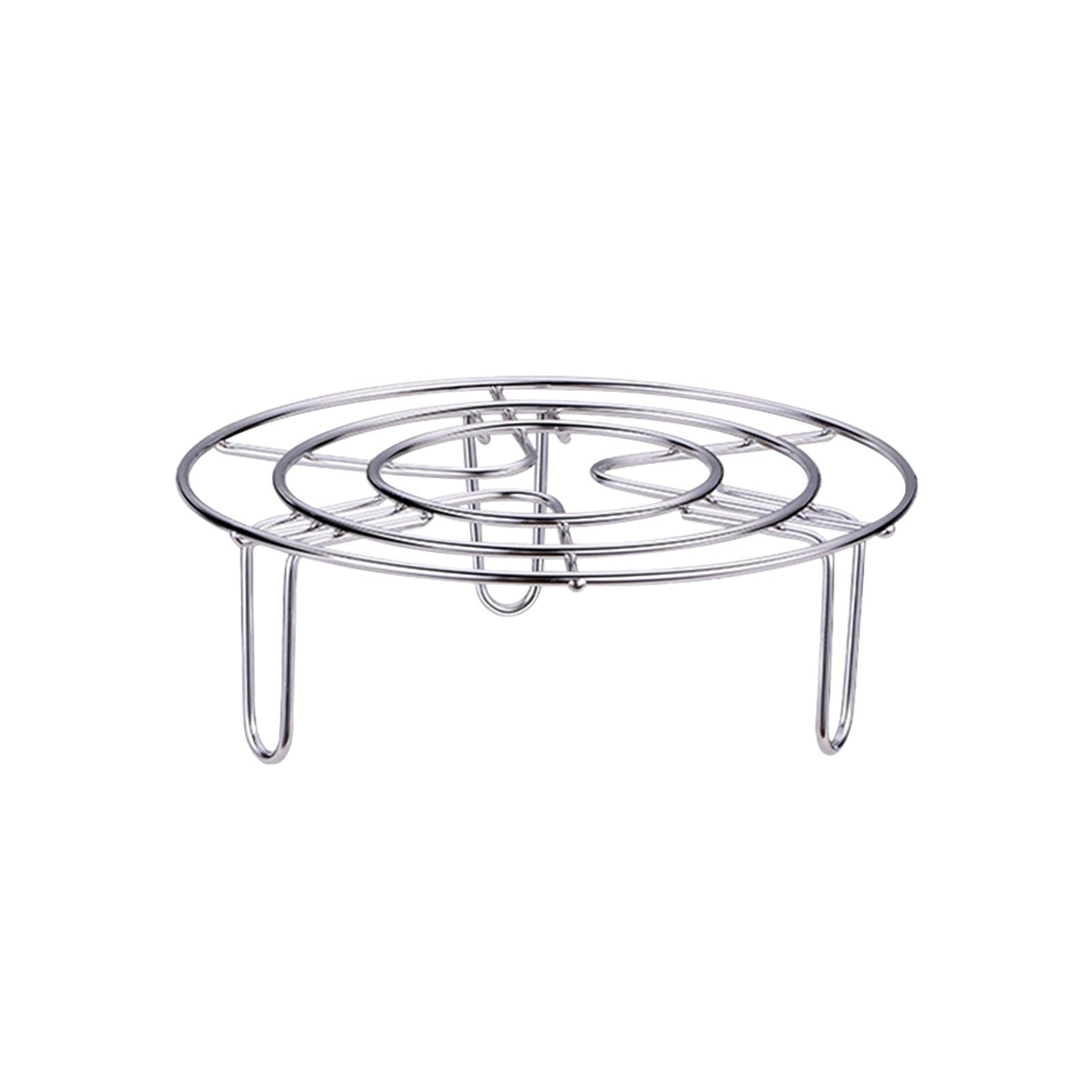 Steam Rack, Heavy Duty Steaming Rack Stand, Stainless Steel Round Steamer Cooling Rack Trivet, Pot Steamer Insert Food Stand, Steaming Cookware Accessories(Size:15.5cm/6.1in)
