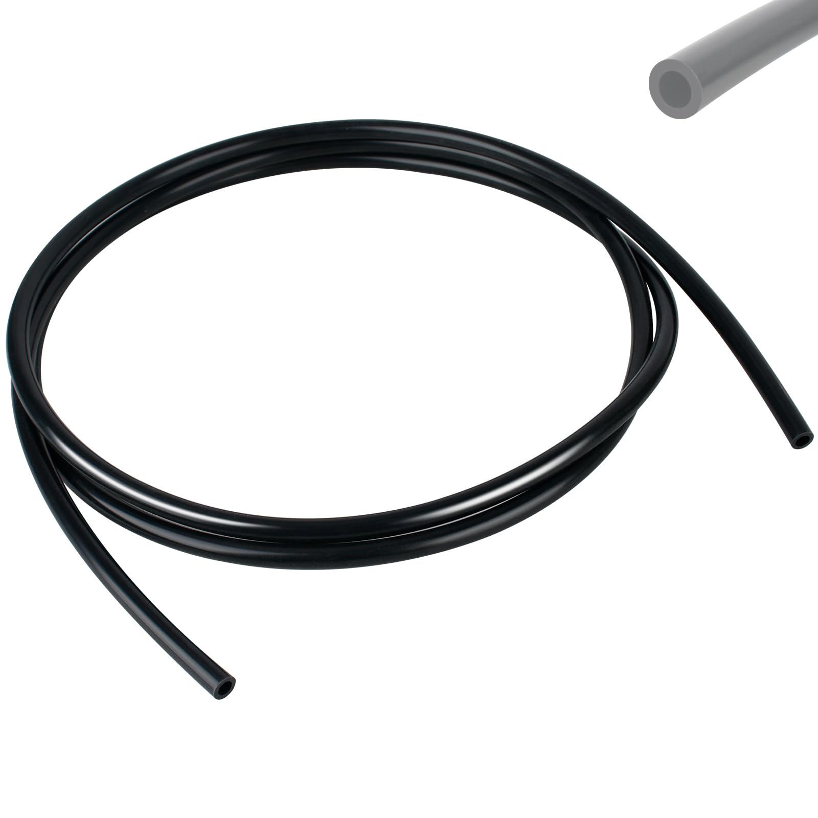 R172023 8ft Pool Chlorinator Tube Replacement for Pentair Rainbow Automatic Chlorine Pool Spa Feeder300 302, Feeder Chlorinator Hose for Pentair Pool Chlorinator, Black Tubing Replacement for Pentair