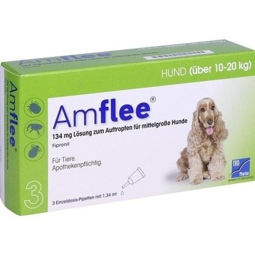 AMFLEE 134 mg Lösung z.Auftropfen f.mittelgr.Hunde 3 St