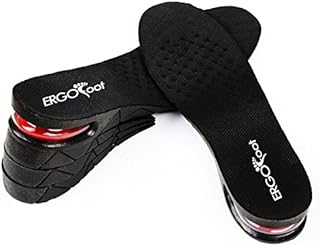 ERGOfoot 4-Layer 3.54 inch Height Increase Shoe Insoles Air Cushion Heel Insert