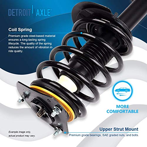Image of Detroit Axle - 16pc Front End Suspension Kit for 2002-2007 Buick Rendezvous, Struts Lower Control Arms w /Ball Joint Tie Rods Boots Front and Rear Sway Bars Shock Absorbers Replacement
