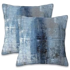 Blue and Grey Abstract Art