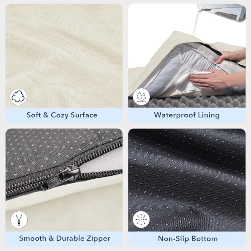 Image of Orthopedic Dog Bed Waterproof Pet Sofa for Large Sized Dogs