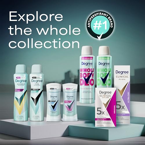 Image of Degree Women Whole Body Deodorant Spray, Cucumber & Melon, 2.9 oz | For everyday freshness, up to 72 hours of odor protection with a clean feel.