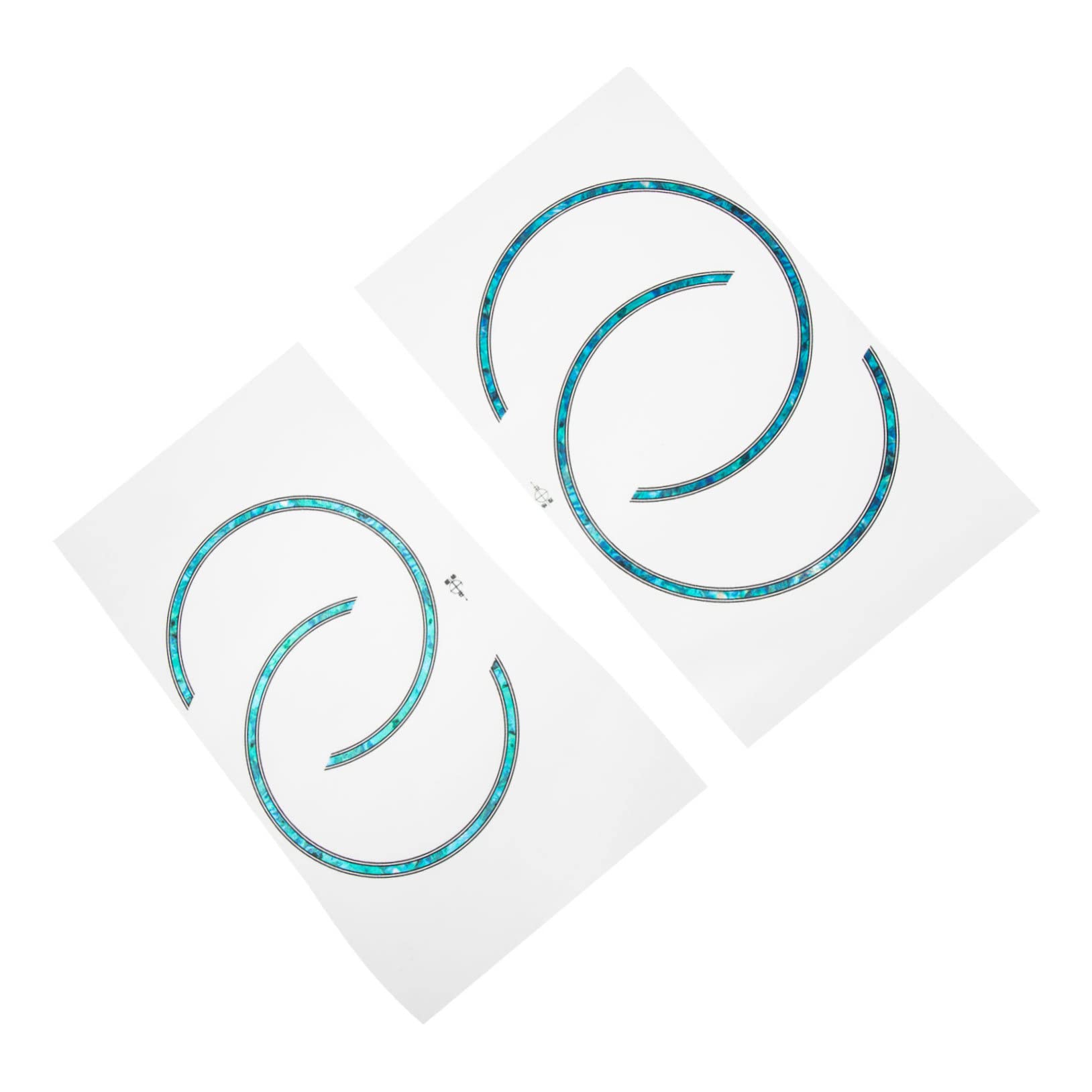 ifundom Sound Hole Rosette Decal Set Guitar Decals for Acoustic Guitar Fret Stickers