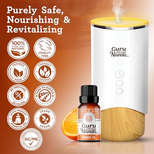 Aceite Esencial de Naranja GuruNanda 100% Puro 0.5 Fl Oz 3 Unidades miniatura 3