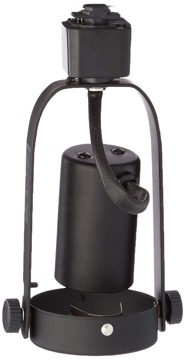Jesco LightingLHV220BK Classic Series Line Voltage Track Head for L 2-Wire Single Circuit Track System, Black