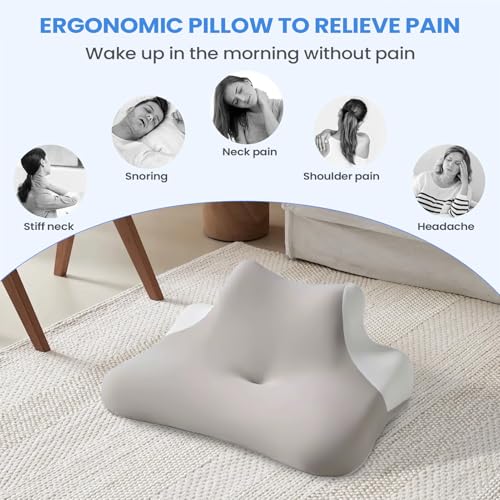 Oreiller pour dormir sur le ventre texture douce et format portable innovant