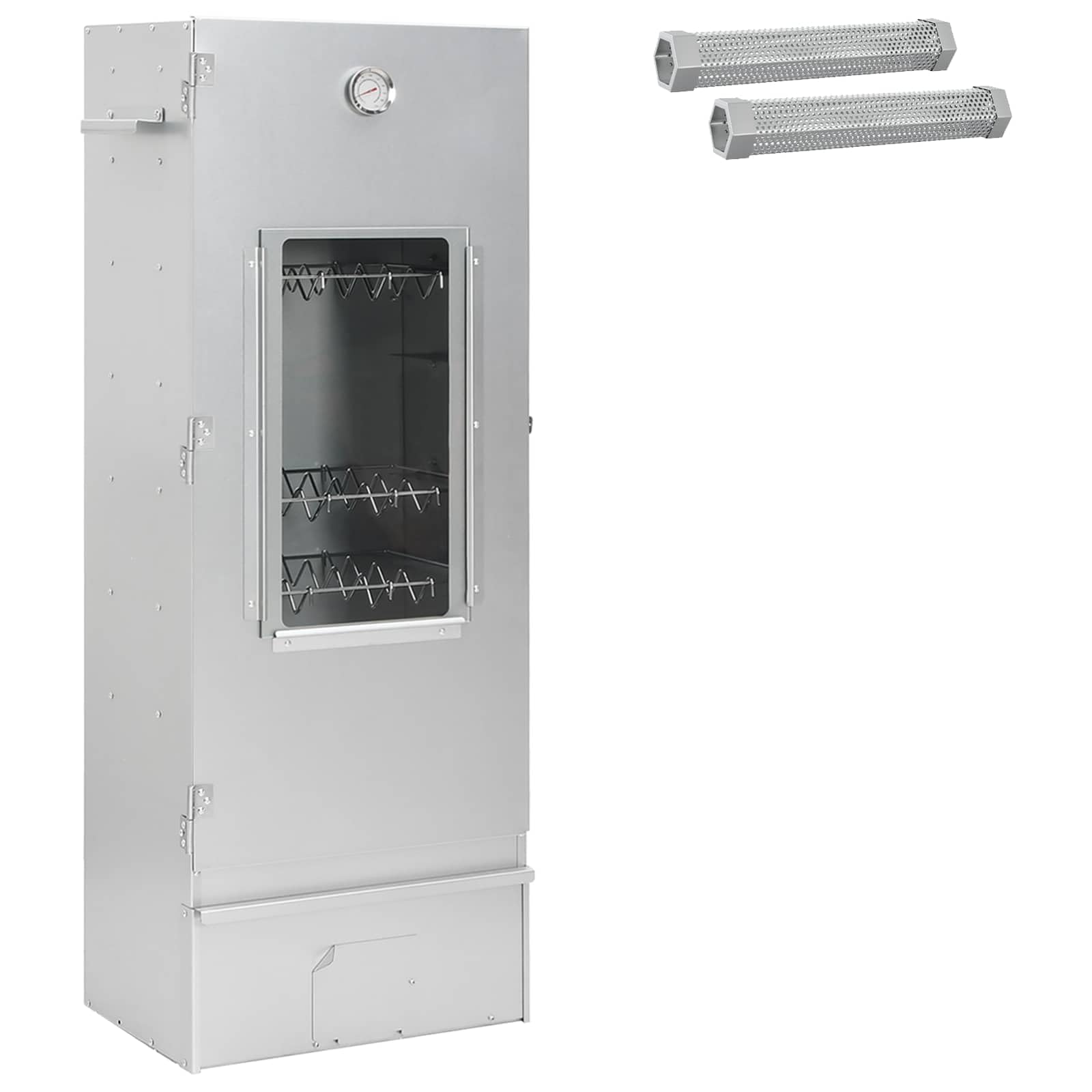 Forno affumicatore 3 pezzi 44,5 x 29 x 110 cm in acciaio zincato