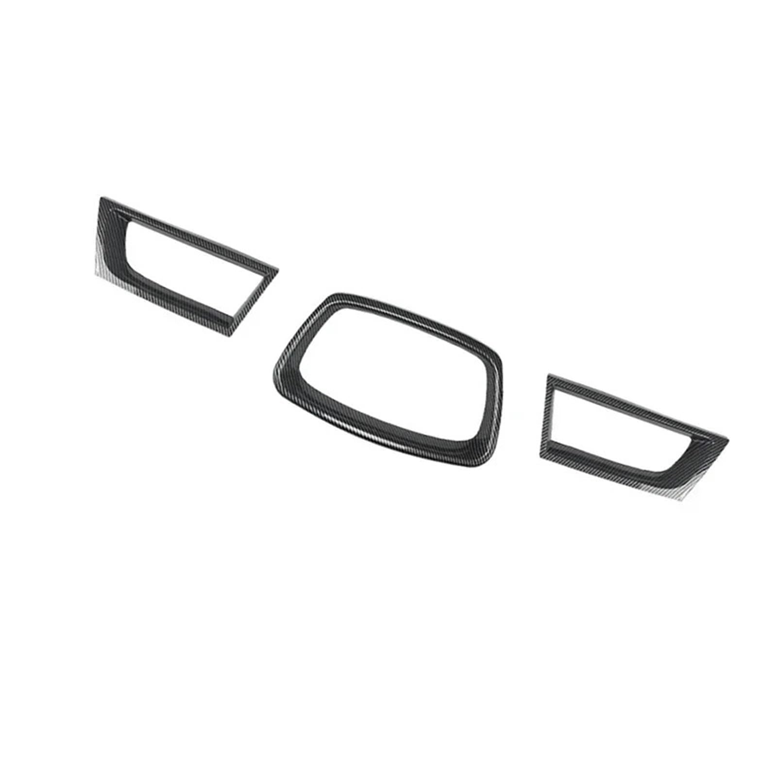 chrome grill przedni Zestaw naklejek na środkowy grill samochodu, spoiler, pasuje do Subaru Impreza WRX STI 9th 2006-2007