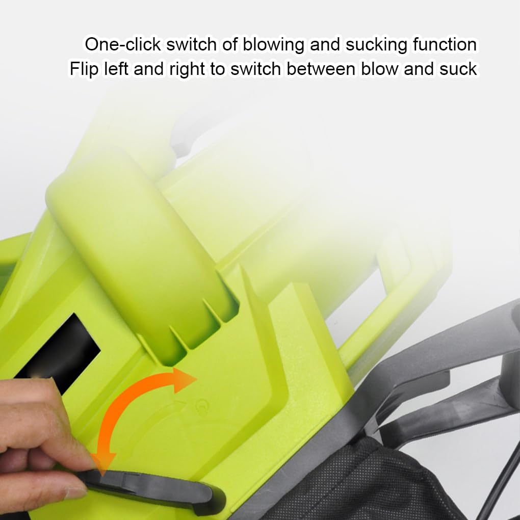 Soplador de Hojas de Potencia La espaciosa Bolsa recolectora 40 litros Ahorra Tiempo Durante Todo el año Limpia la Nieve Soplador eléctrico ABS 3000 W