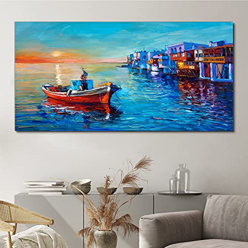 Impression sur toile 140x70cm de prestige tableau décoration mer - 3