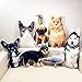 Benutzerdefinierte Haustier Kissen personalisierte Hundekatze geformt Kissen - benutzerdefinierte handgemachte doppelseitige 3D-Druck Fotokissen weiche Plüsch Spielzeug Home Sofa Autositz dekorativ
