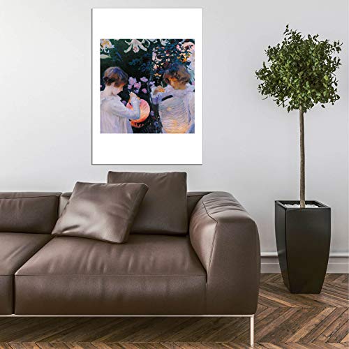 Impression d'art grand format Lys à œillets Rose John Singer Sargent affiche matte XL