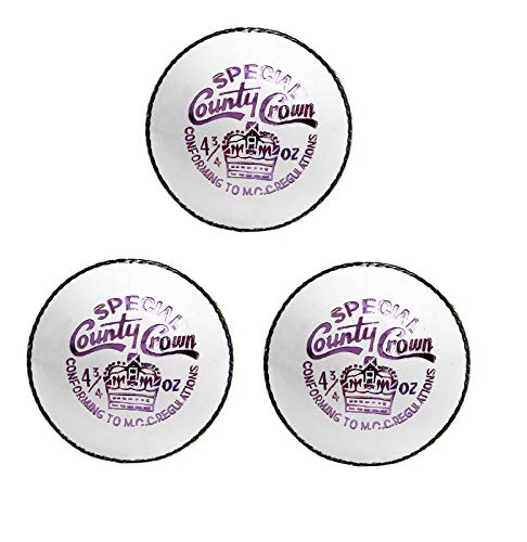 CW Spcl. County Crown 4 PCE Ball Women Hand Stitch Ball Hard Core Ball Pack of 3