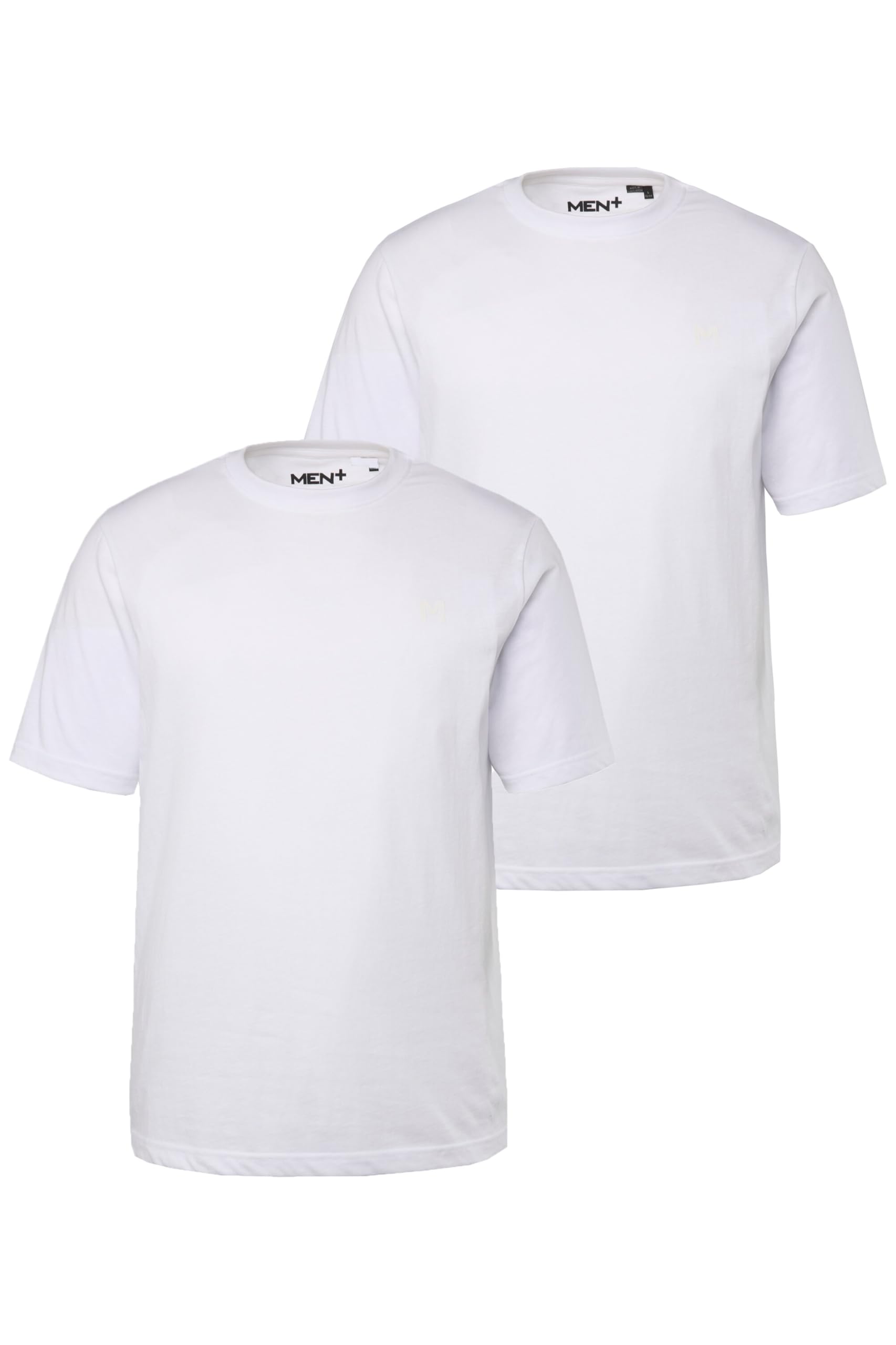 Men Plus Herren große Größen Übergrößen Menswear L-8XL T-Shirt, Basic, 2er-Pack, Halbarm, Rundhals 836285