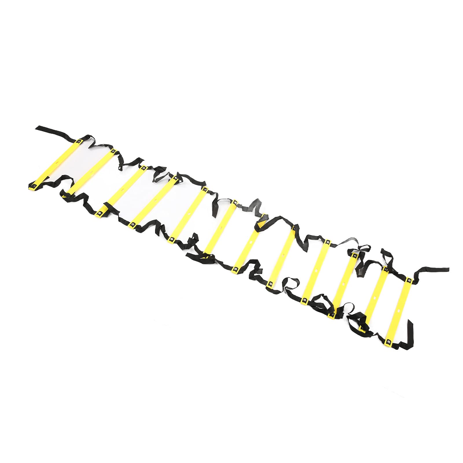 Competitive Sports Ladder Football Speed Rope for Training 6M 12RungYellow Athletic Supplies (Yellow)