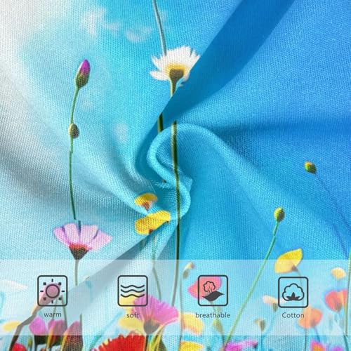 Cotton Toddler Underwear Floral Colorful Wildflowers Little Girl Panties Florals Kids Undies Briefs 2t3