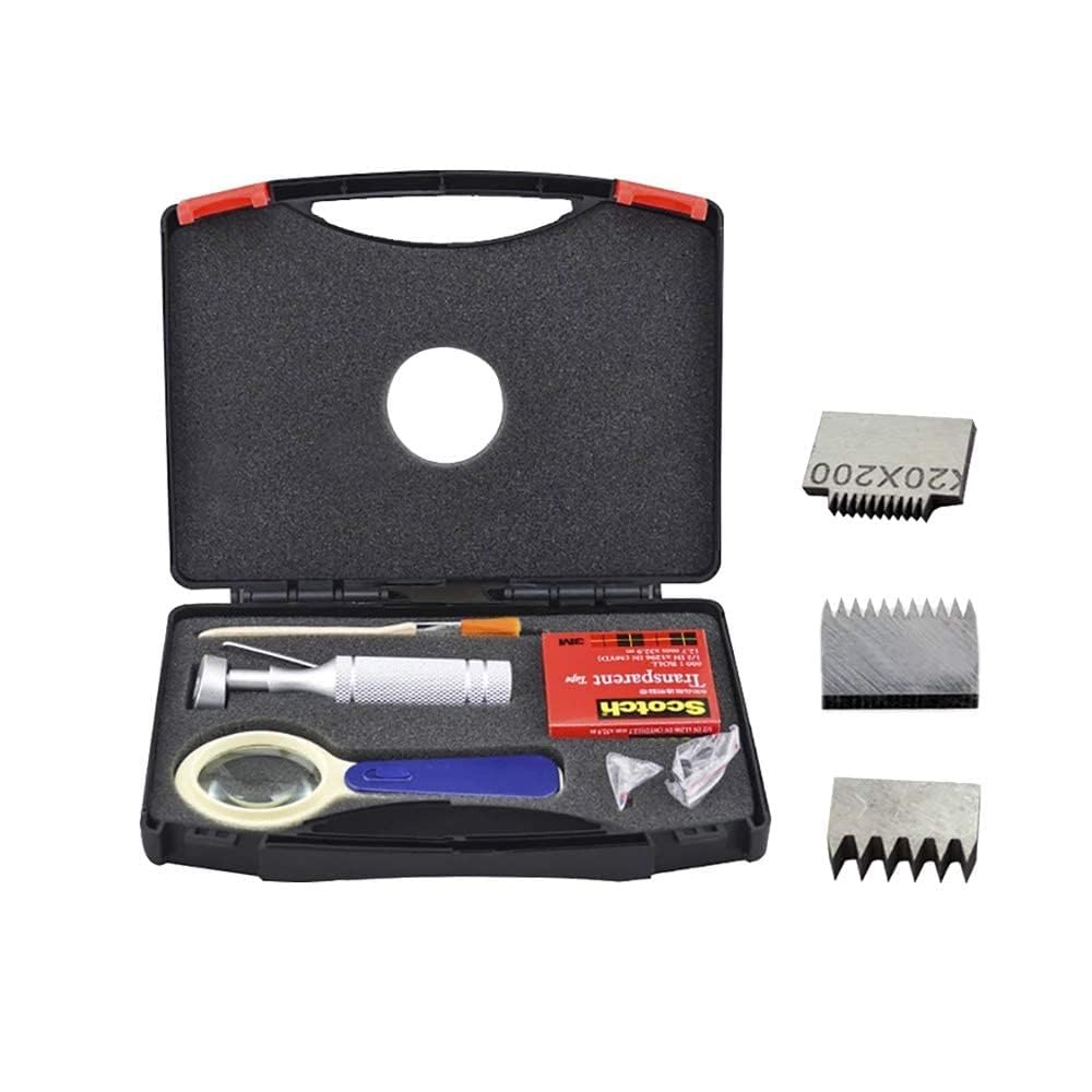 MGW Precision Cross Hatch Cutter Adhesion Tester Cross-Cut Adhesion Tester Kits with 1mm/2mm/3mm Blades, Magnifier, Handle, Brush and 3m Tape-picture-13