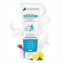 Dr. Sakhiya's Ceramide & Hydroviton Face Moisturizer - 50g | Ultra Hydrating, Non-Greasy Formula for Dry & Sensitive Skin | Repairs Skin Barrier | Fragrance-Free, Non-Comedogenic | Intense 72-Hour Moisture