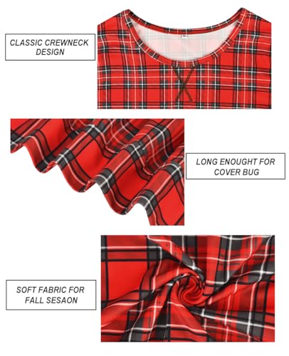 Image of CARCOS Plus Size Tops for Women Color Block Flower /Striped /Camo Crew Neck Long Sleeve Tee Shirt