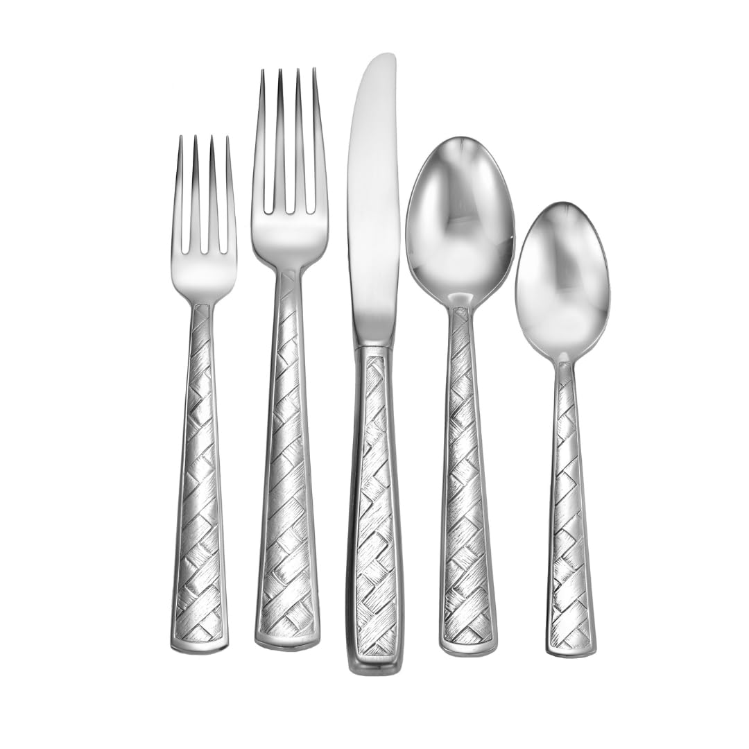 Liberty Tabletop Weave Flatware Set, 40 Piece
