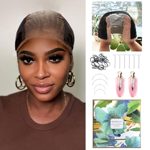 lianlian Lace wig grip cap for women lace front Wig Gripper For Keeping Wigs In Place Adjustable Wig Cap(Black Color)