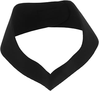 Swimming Headband Neoprene Non-Slip Ear Protection Band for Water Activities - Keeps Water Out, Adjustable Fit for Kids & Adults (Black L, 23.6X3.3 Inch)