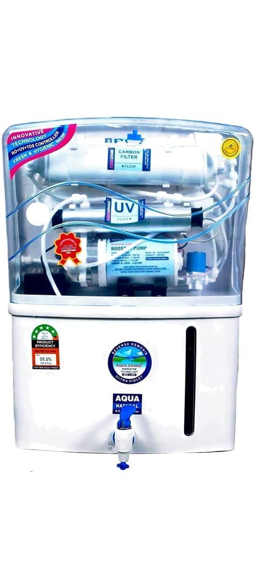 Aqua Grand Ro water Purifier RO+UV+TDS Controller+Active Copper+Alkaline+Zinc Best For home & Office 12 litter With Working UP to 3000 TDS/PPM made in India suitable for all Water 3 513YkXZApGL. SL1100