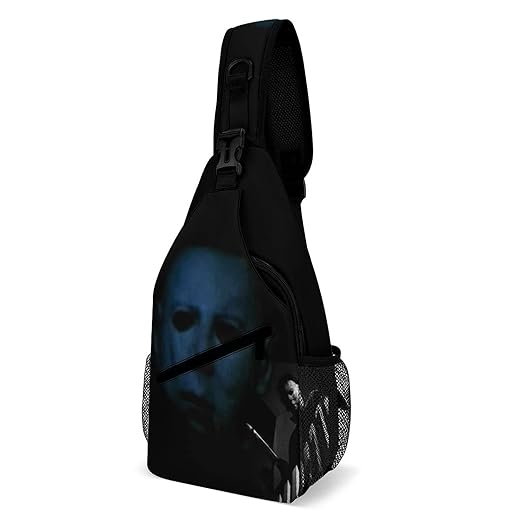 ZHANGXM Crossbody Sling Halloween Michael Myers Backpack Sling Bag Travel Hiking All Printed Chest Bag Daypack