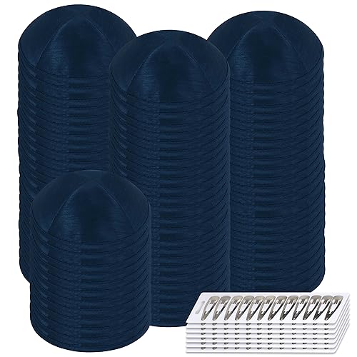Image of Zion Judaica Deluxe Raw Silk Kippot Bulk Packs or Single Kippah Includes Free Clips