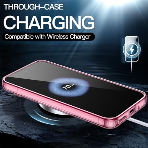 Image of JETech Cover Case for Google Pixel 9 Pro XL 2024, Non-Yellowing Shockproof Bumper Protective Phone Cover, Anti-Scratch Hard PC Back (Quartz Rose)