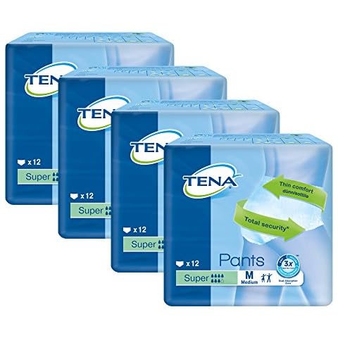 Tena Pants Super Med 12'S - Pack of 4 Cover