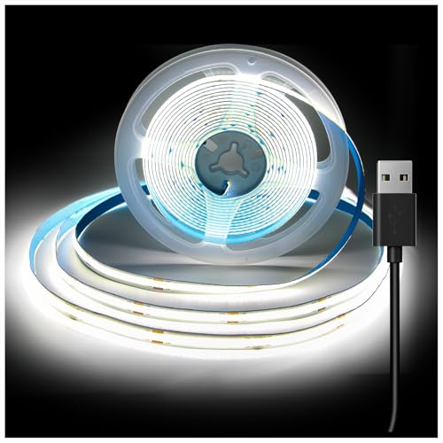 Tira de LED COB DAYBETTER 2m USB Luz Blanca 6500K miniatura 1
