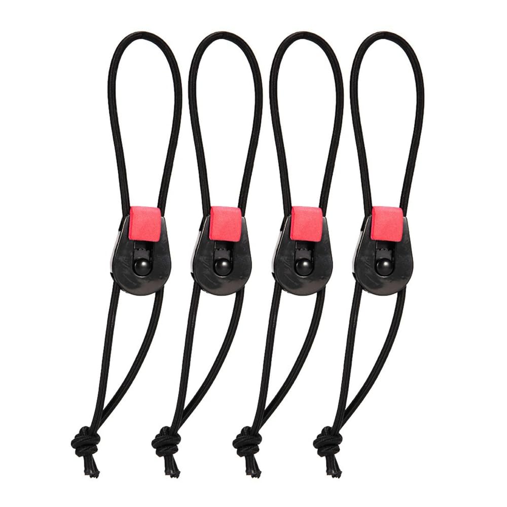 MiOYOOW 4PCS Fishing Rod Wrap Pole Straps, Elastic Fishing Tackle Ties Cable Stretchy Fishing Rod Holders for Casting Rods, Spinning and Fly